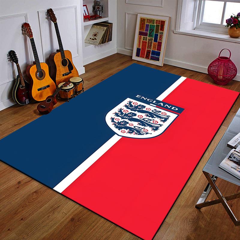 England Lions Crest Design Patterned carpet a non slip rug suitable for all seasons and any setting, gift
