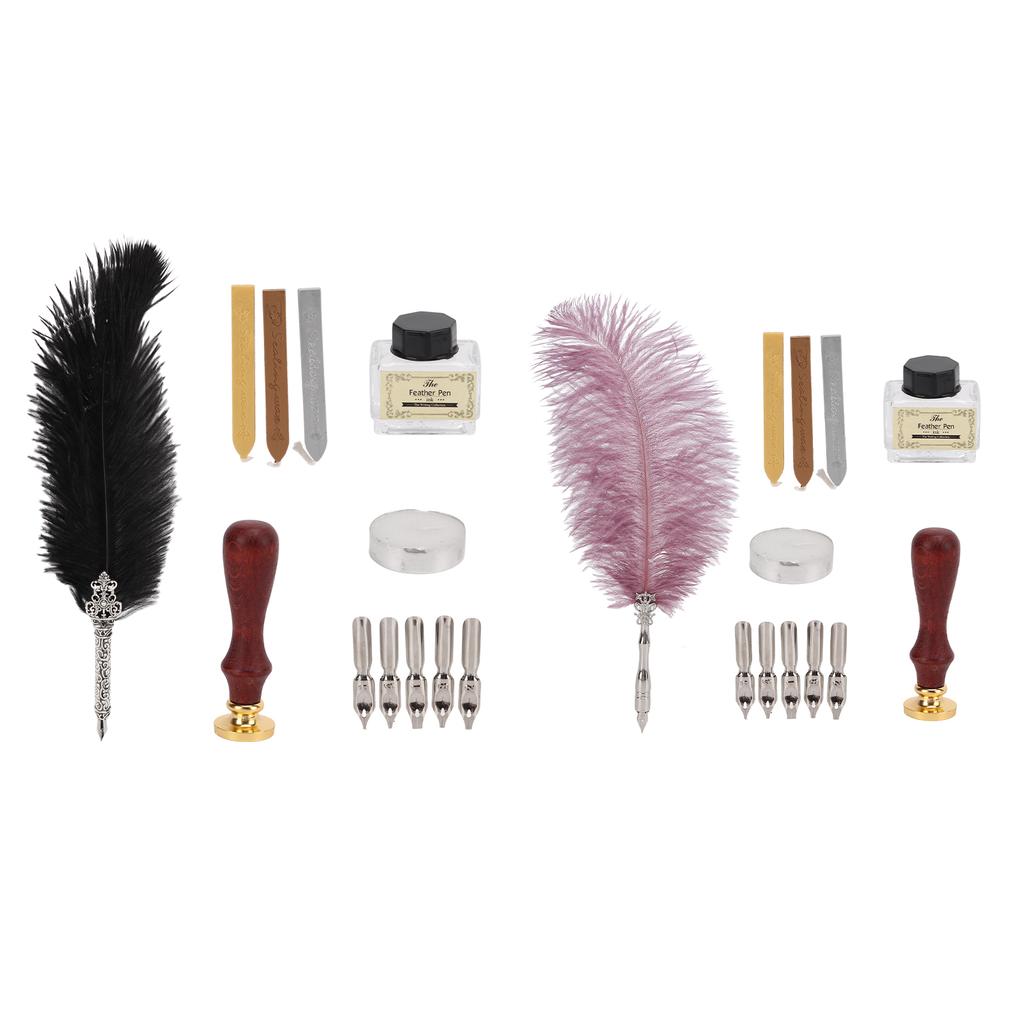 Набор перьевых ручек, прочные творческие простые канцелярские принадлежности для письма, подарочная коробка для любимого учителя, одноклассника, подарок