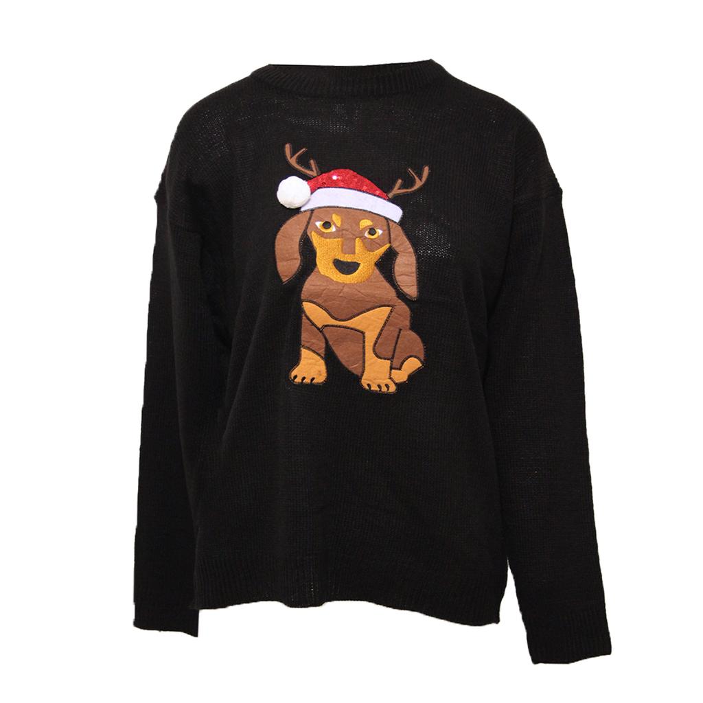 Brave Soul Womens Have A Merry Christmas Dog Jumper
