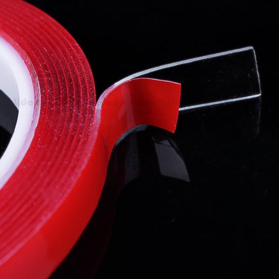 1 рулон клейкой ленты 3/5/10 м, высокая вязкость, прозрачная бесследная двусторонняя лента без следов для отображения кончиков ногтей