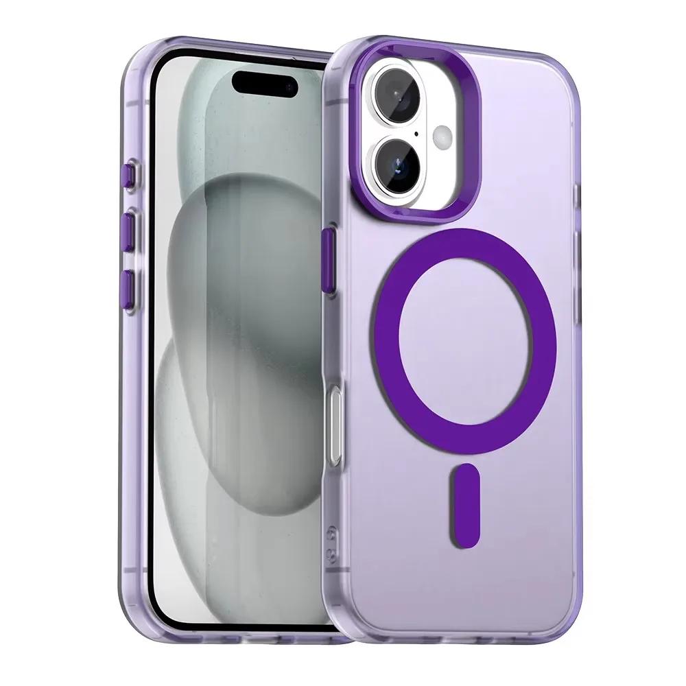 Luxury Phone case For Apple iPhone 16 15 14 13 Pro Max Slim Dropproof Shockproof Anti-Fingerprint Magnetic Matte