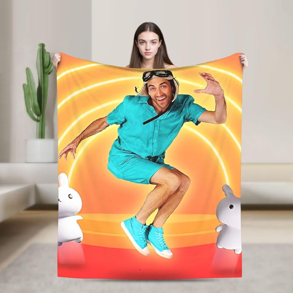 Danny Go Cartoon Blankets Quality Warm Throw Blanket Winter Airplane Travel Couch Chair Fluffy Bedspread