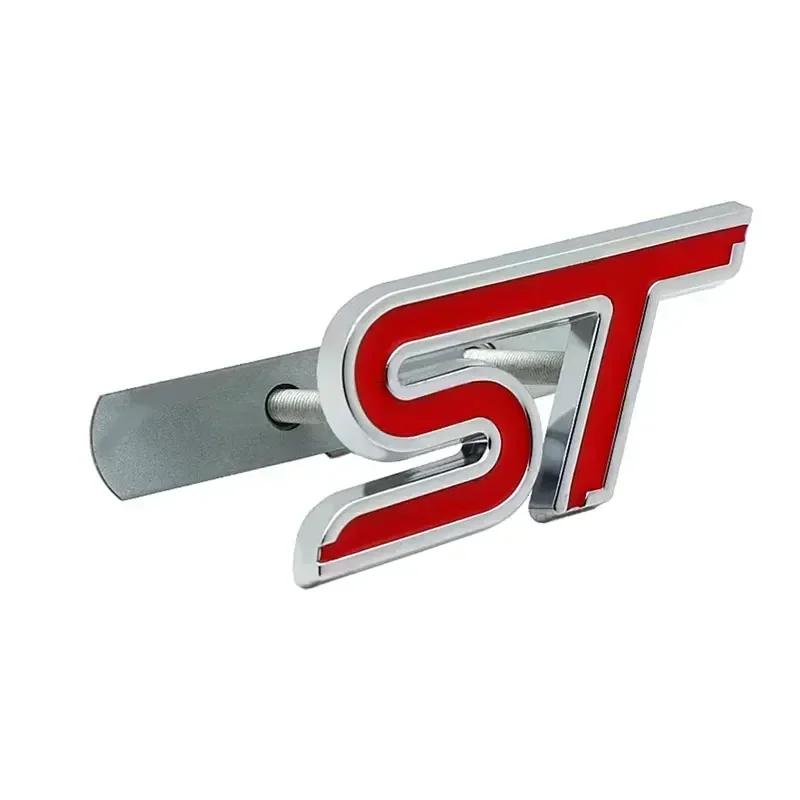 3D металлическая эмблема ST на переднюю решетку радиатора, наклейка на заднее крыло багажника автомобиля для Focus Mondeo Fiesta Edge Escort MK2 MK3 MK4 MK5 MK7