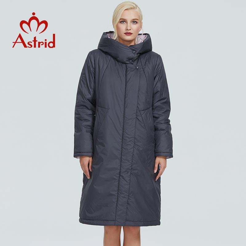 Astrid Тёплое ветрозащитное пальто с капюшоном больших размеров