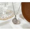Womens Moon Pendant Necklace Clavicle Chain Light Luxury Fine Jewelry Small Chic Design