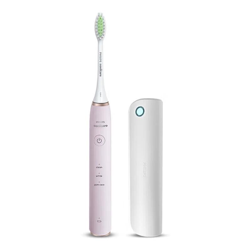 Philips Звуковая электрическая зубная щетка S5 HX2461/04, Розовый, с УФ-стерилизатором, штекер CN (адаптер в комплекте)