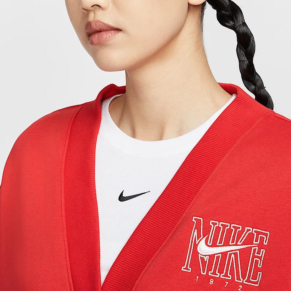 Nike Спортивная одежда Удобная Модная Универсальная Куртка с длинным рукавом Женская куртка Красная HJ0947657