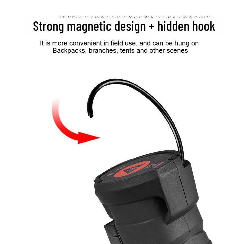 Перезаряжаемый складной светодиодный рабочий фонарь, магнитный COB фонарик для улицы и осмотра автомобиля