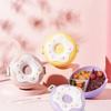 Eco-Friendly 1000ml Lunch Box Leakproof Microwavable Snack Box 3 Compartment Donut Cartoon Food Storage Container Child Snack