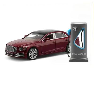 1/38 Bentley Flying Spur Сплав Новый Энергетический Автомобиль Модель Литье под Давлением Металл Роскошные Транспортные Средства Модель Автомобиля Имитация Звука и Света Подарки для Детей