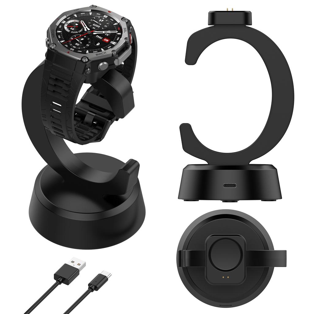 Для Amazfit T-Rex 3/T-Rex 3 Pro Зарядная станция-подставка Замена для Amazfit Balance 2 / Helio Браслет Умные часы Зарядный док-станция Адаптер