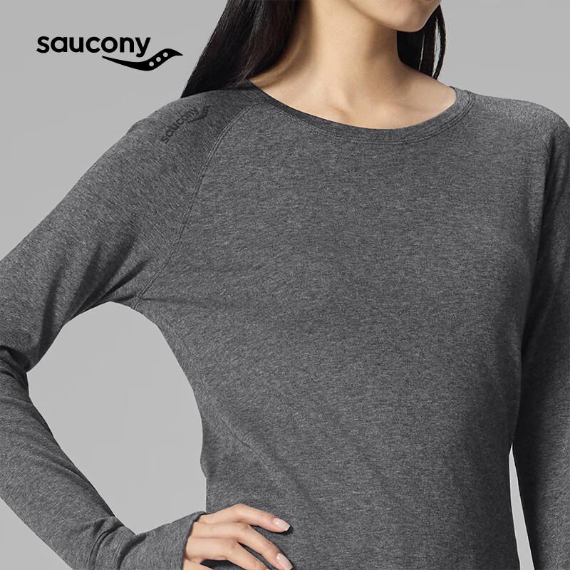 Saucony Men's Merino Wool Blend Long Sleeve Crew Neck Tee