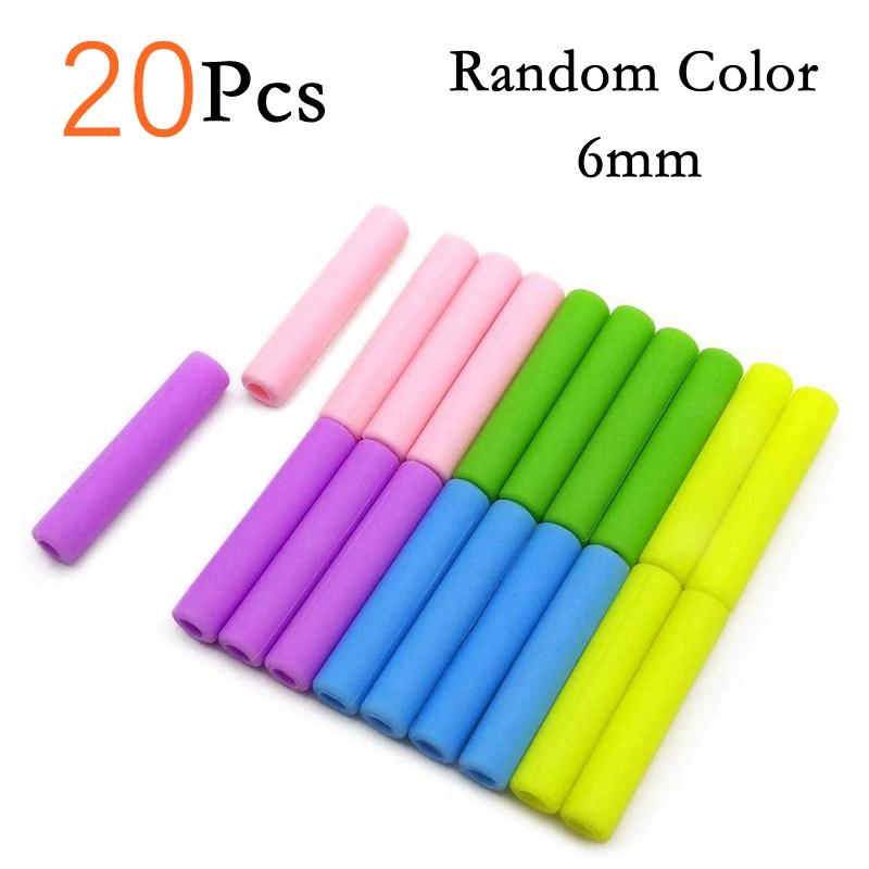 6*215mm 10 Colors Eco-friendly Reusable Metal Straws Set 304 Stainless Steel Drinking Straw Cocktail Party Favor Bar Accessory