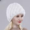 Russian Lady 100% Natural Real Rex Rabbit Fur Hats Women Kintted Outdoor Rex Rabbit Fur Hat New Warm Real Fur Caps