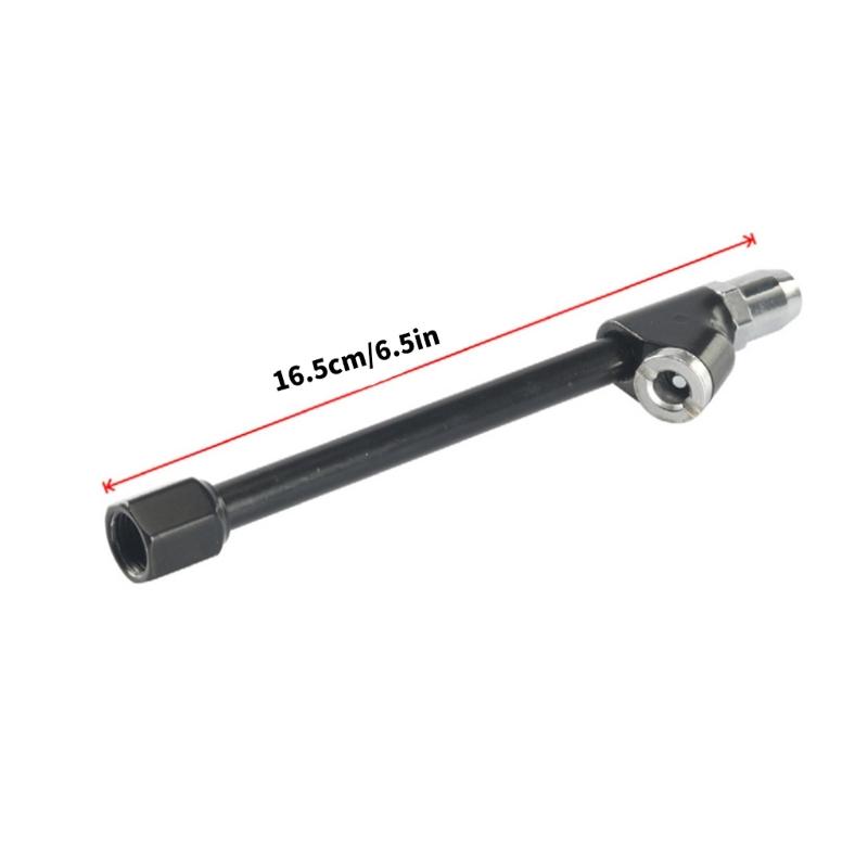 2 Way Connection Self-Locking Air Chuck 1/4Inch Double Head Air Chuck for Tire Inflator Gauges Air Compressor