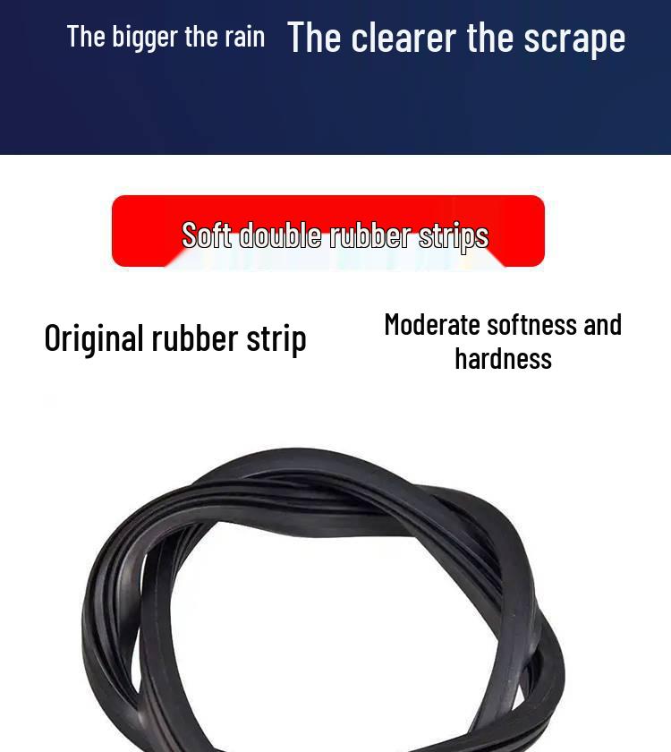 Bestune B70 Silent Bone-Free Wiper for 2014-2018 Models with Double-Layer Rubber Strip