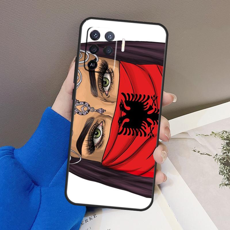 Albanian Flag Eagle Case For Oppo A5 Pro A15 A17 A57 A77 A18 A38 A58 A78 A98 A94 A74 A54 A16 A76 A96 A40 A60 A80