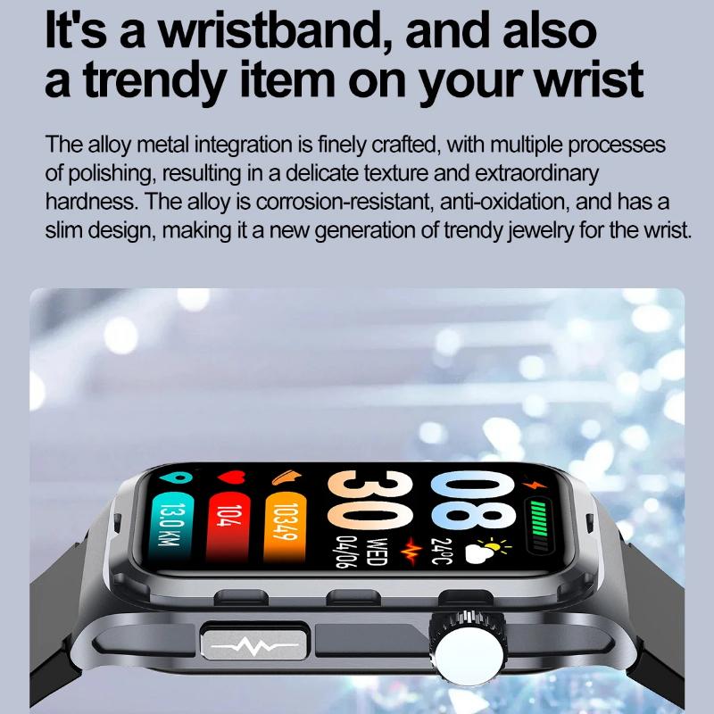 2025 Новые Пульсовая Терапия Микро Физическое Обследование Умные Часы Мужские ЭКГ+ФПГ Кислород в крови Жир в крови Кровяное Давление Браслет Здоровья