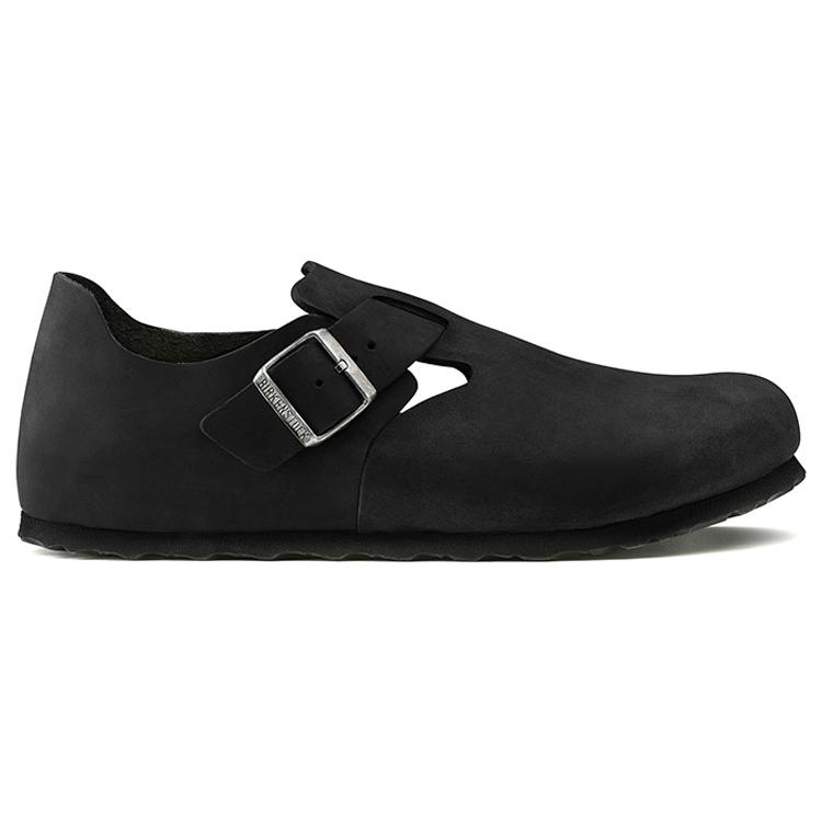 Birkenstock Лондонская кожаная 'Черная' 166541