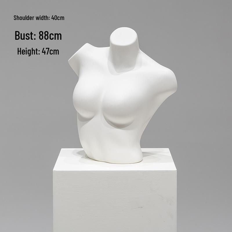 Unisex Half-Body Plastic Mannequin for Underwear Display