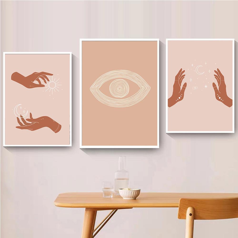Абстрактная Бохо Небесная Коллекция Принты Постер Холст Картина Современное Настенное Искусство Картина Для Гостиной Спальни Домашнее Украшение