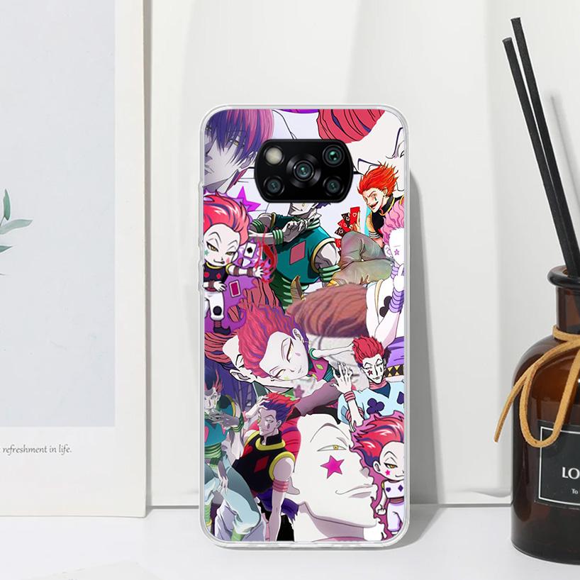 Hunter HXH Hisoka Phone Case For Xiaomi Poco X7 X6 X5 M7 M8 Pro F7 Ultra Redmi 15C 15 13C 13 12C 12 10 10C 10A Art Fundas Poco