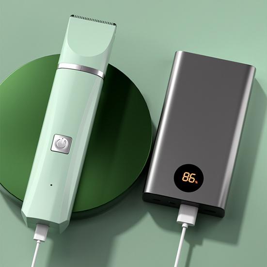 1 Set Cat Hair Trimmer Quiet Cordless Handheld Dog Shaver Clipper USB Charging 4-in-1 Electric Pet Grooming Kit with 4 Blade for Long Hair Pets