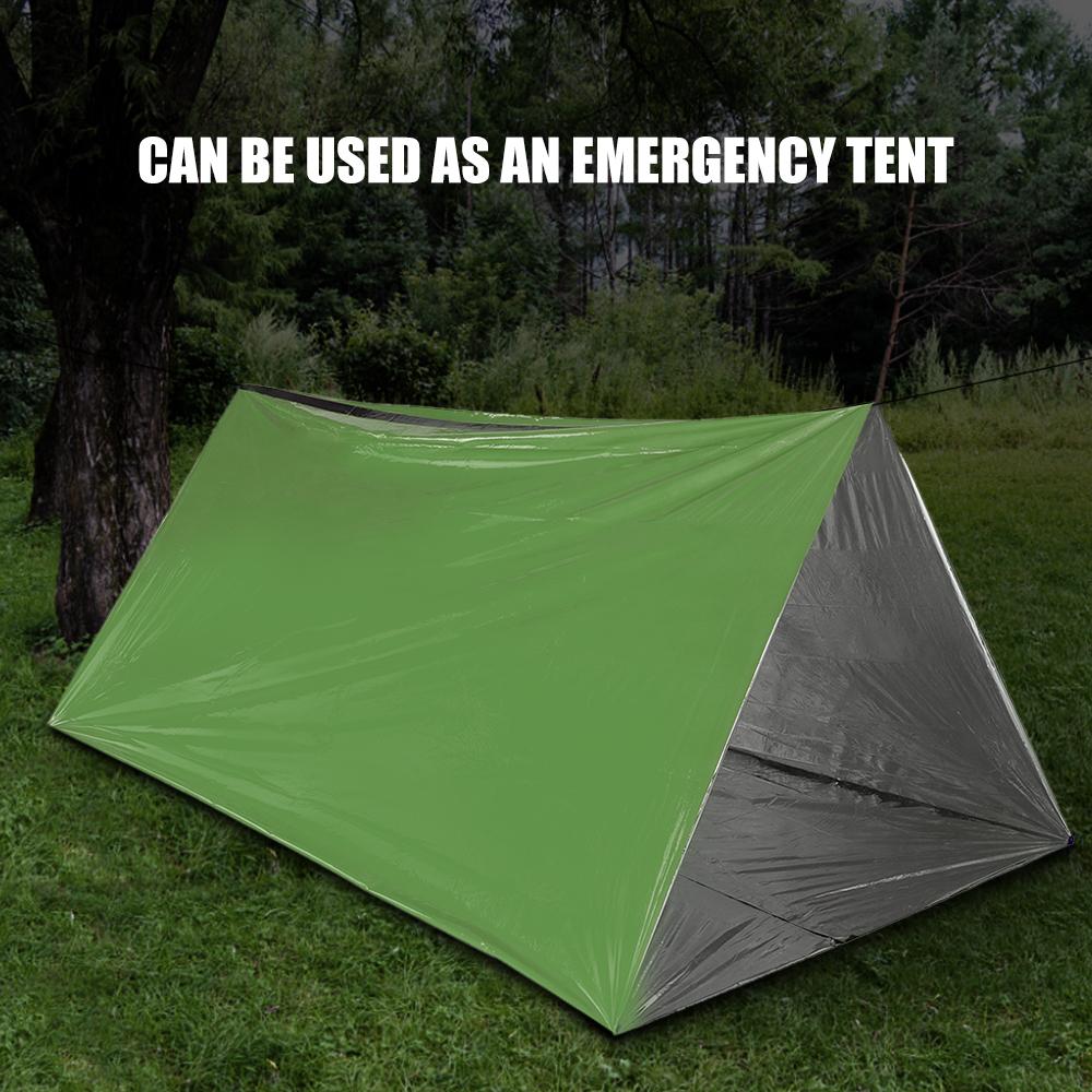 Портативный легкий открытый аварийный спальный мешок с мешком на шнурке для кемпинга, пешего туризма, путешествий, выживания