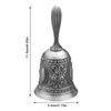 Exquisite Engraved Metal Hand Bell Polished Finish Brass Call Bell Hand Dinner Bell  For Meditation