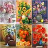 DIY Flower 5D Diamond Painting Full Round Drill Diamond Embroidery Cross Stitch Mosaic Rhinestone Home Decor Wall Art