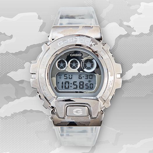 Casio Мужские часы G-SHOCK из нержавеющей стали, водонепроницаемые 200 м, ударопрочные, с будильником, кварцевые, GM-6900SCM-1