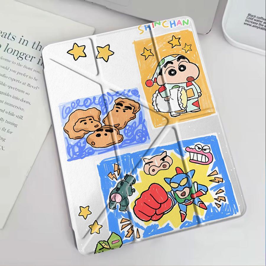 Cra-yons Shin-chans Anime Tablet Case For iPad Mini 6 7 Air 4 5 M3 M2 1 2 M4 11inch Pro 11th 10th 9th 8th 7th 12.9inch Pro 2025