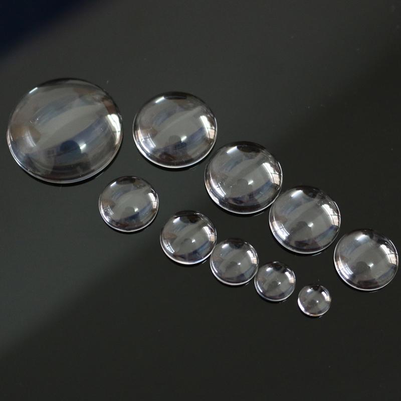 Transparent clear Flat 25mm Round Glass Cabochons