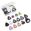 100Pcs Guitar Picks Set Rock Celluloid Musical Instrument Accessories Pick Clip