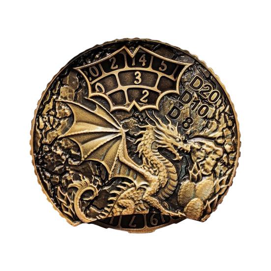 7-в-1 Винтажный Дракон Рулетка Кости Fidget Spinner Прочная цинковый сплав Вращающийся металл