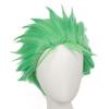 Short Green Wigs for Men Light Grass Green Wig Zoro Wig Boys Heat Resistant Synthetic Halloween Party Cosplay Wigs