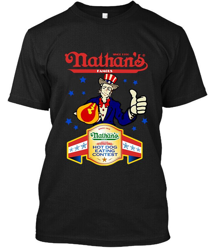 Limited Nwt Joey Chestnut Nathan's Hot Dog Eating Contest Retro T-Shirt S-4XL
