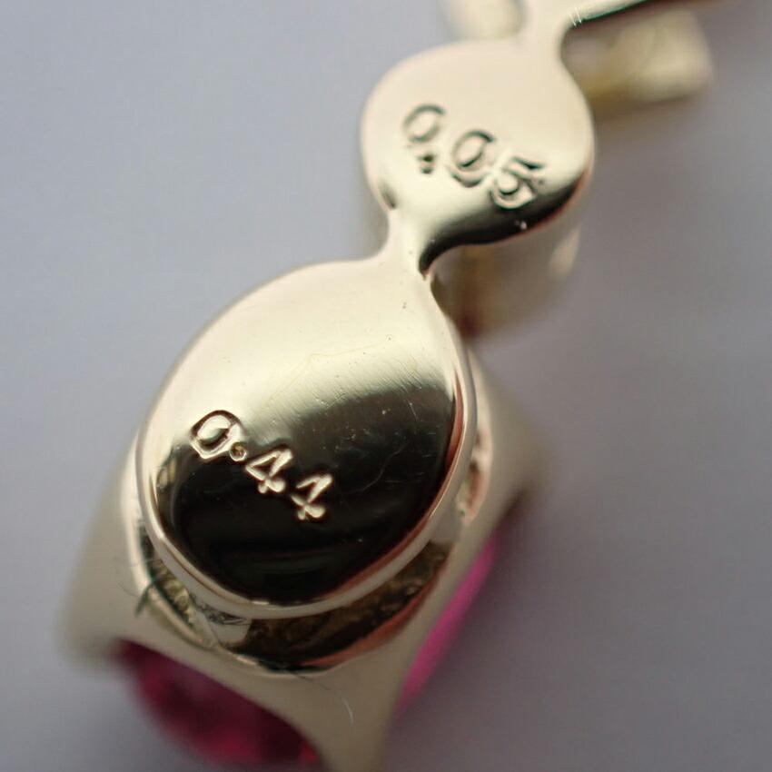 [New] K18 Ruby/Diamond OV Pendant Top [f1-2]