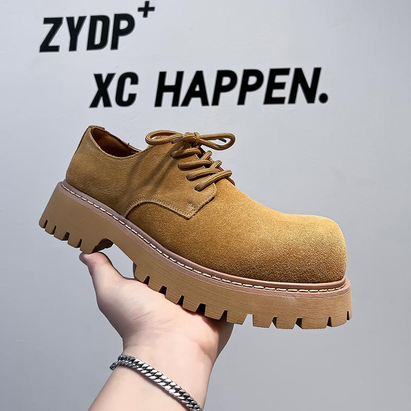 Мужские туфли Derby на толстой подошве, качественный минималистский стиль, для отдыха на природе, вечеринок, повседневные, красивые, на толстой подошве, для молодежи