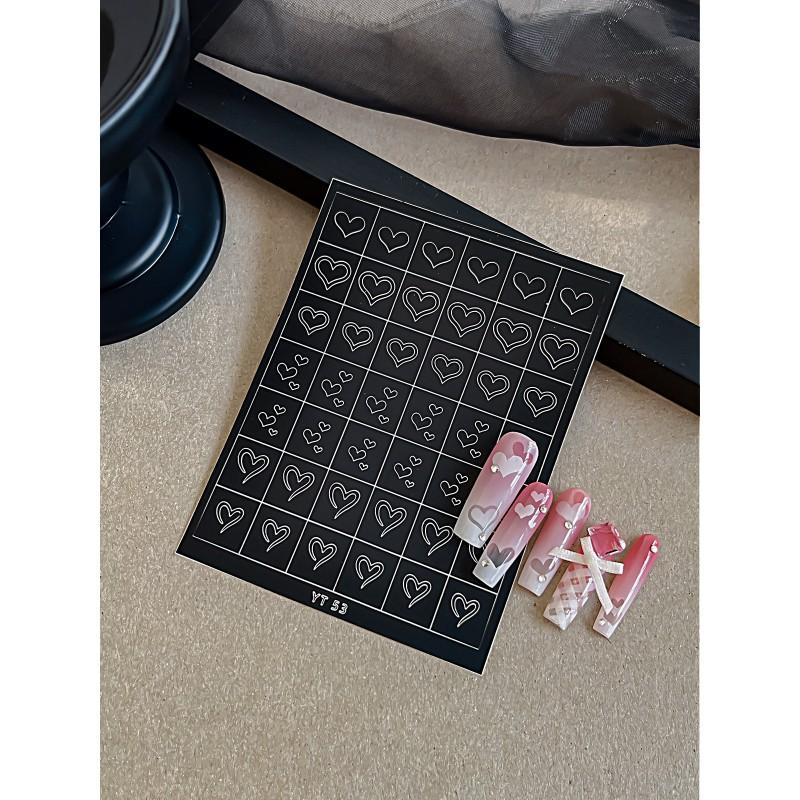 Halloween Nail Art Stickers Skull Pumpkin Bat Ghost Self-Adhesive Hollow Decals DIY Manicure