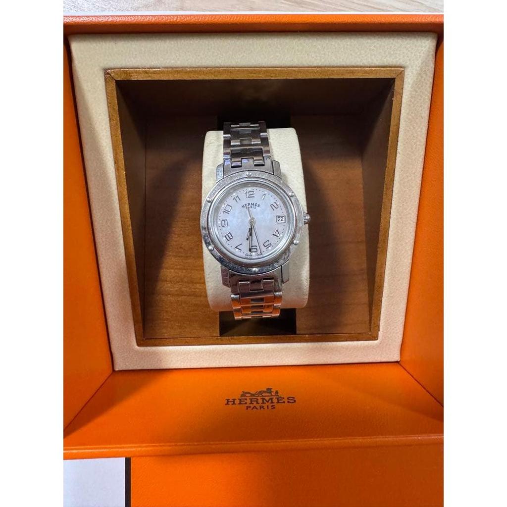 Used HERMES Clipper Ladies Watch