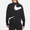 Nike Вязаный свитер с круглым вырезом и логотипом Swoosh, мужской свитшот, черный DD6097-010