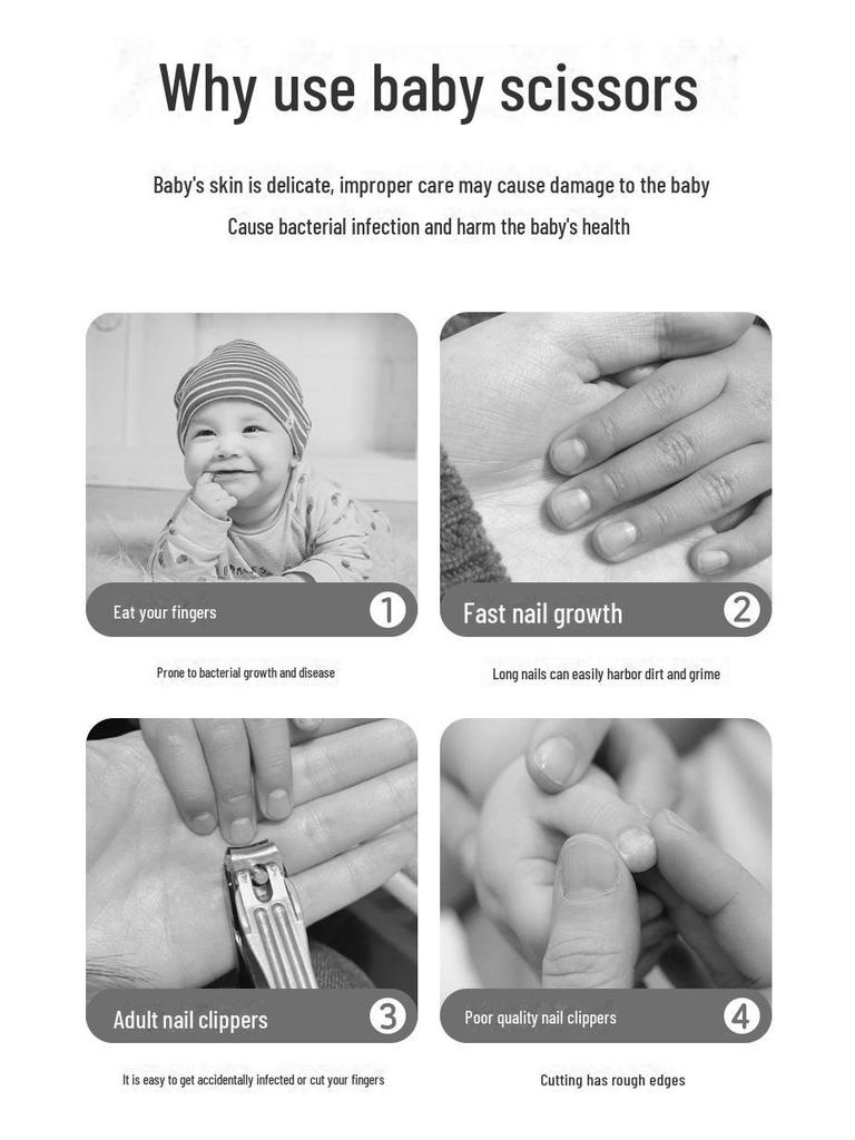 Щипчики для ногтей для новорожденных и набор инструментов для ухода