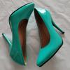 Elegant Green High Heels Pumps Shoes Woman Nude Red Blue Women's Heeled Party Office Wedding Shoes Ladies Large Size 45 ZOGEER