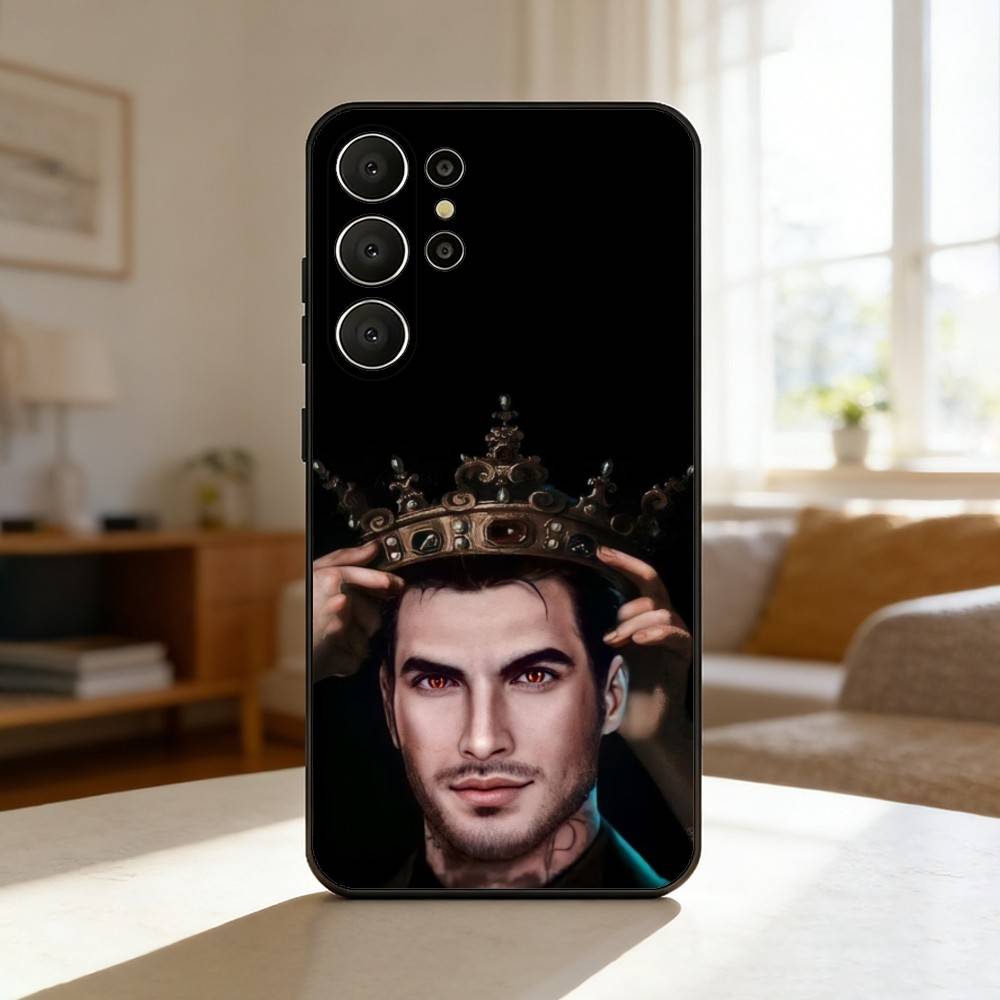Романтика C-Clubs Игра Мальбонте Вики Чехол для телефона для Samsung S26,S25,24,23,22,30,21,10,9,Ultra,Plus,Lite, Черный Мягкий чехол