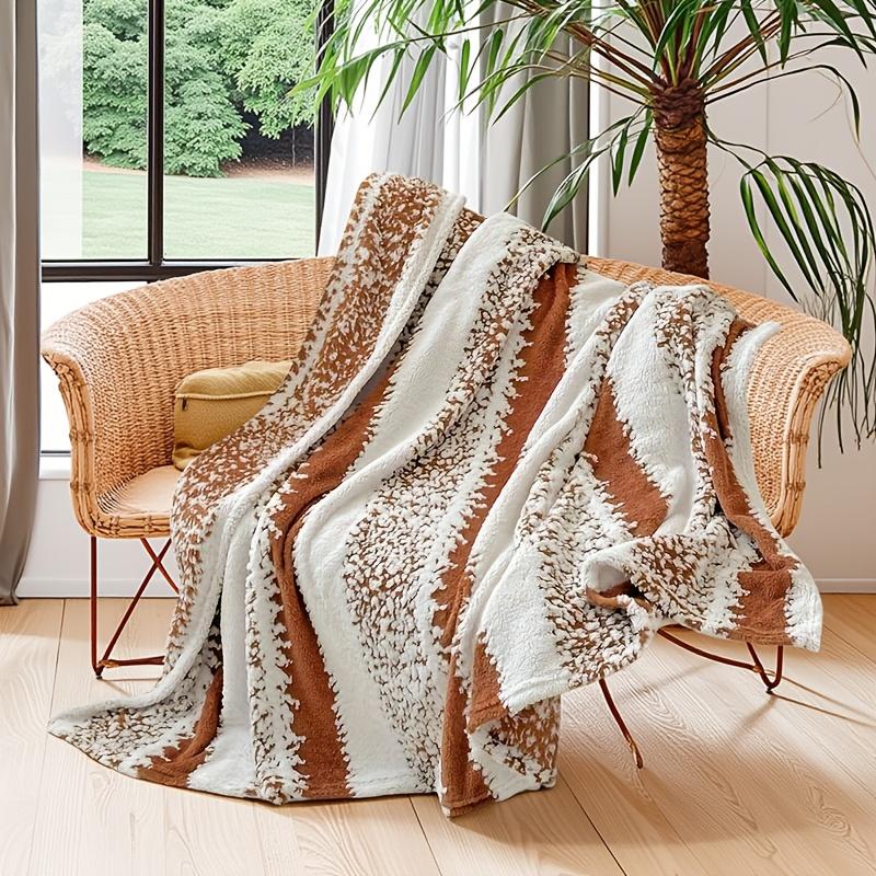 1 шт. Мягкий и уютный плед - Теплый фланелевый для дивана, офисная шаль, для спальни, для кемпинга и путешествий, офисная шаль