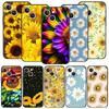 Чехол для телефона Cover для iPhone 17 Pro Max 16 15 14 13 12 11 Pro Max Plus 17AIR Ударопрочный Мягкий ТПУ Летний Подсолнух Цветочный