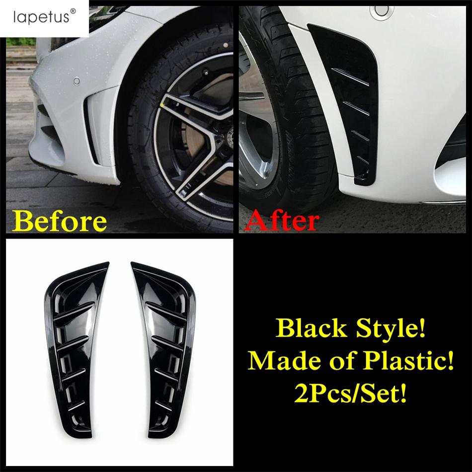 Front Bumper Air Vent Side Fender Cover Trim For Mercedes-Benz C Class W205 Carbon Fiber / Black Accessories Exterior