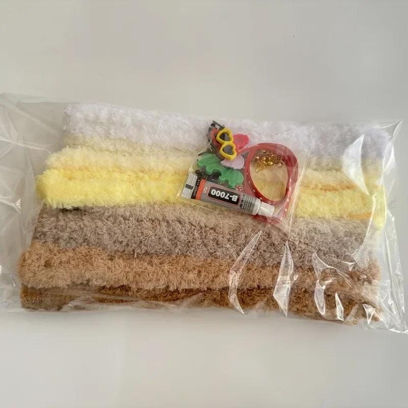 Джамбо Коралловый Флис Трубочисты Синельная Проволока Трубочист Набор для Поделок DIY Щенок в Солнцезащитных Очках Проекты Принадлежности Украшения