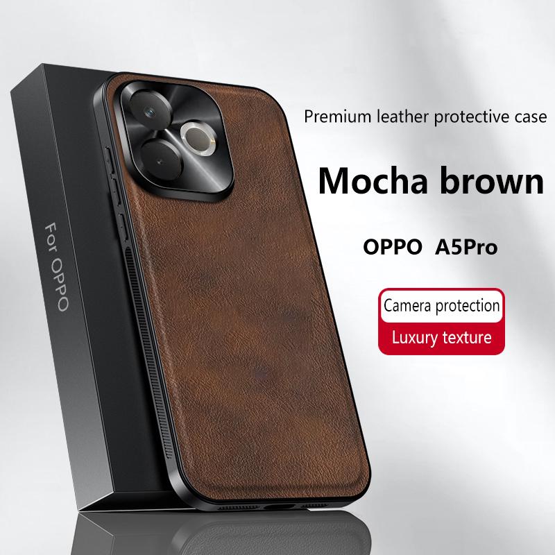 Для Oppo A5 Pro 5G Чехол Магнитный Элегантный Кожаный Износостойкий Объектив Полностью Закрытый Нескользящий Захват Защита Края Чехол